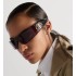 VeryDior M1U Deep Brown Tortoiseshell-Effect Mask Sunglasses