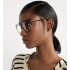 MiniCD S1I Brown Tortoiseshell-Effect Square Glasses with Blue Light Filter