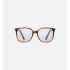 MiniCD S1I Brown Tortoiseshell-Effect Square Glasses with Blue Light Filter