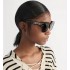 DiorSignature S7F Deep Brown Tortoiseshell-Effect Square Sunglasses
