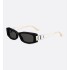 30Montaigne S14I Black Rectangular Sunglasses
