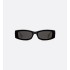 30Montaigne S14I Black Rectangular Sunglasses