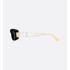 30Montaigne S14I Black Rectangular Sunglasses