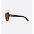 DiorMidnight S5I Cognac Brown Tortoiseshell-Effect Square Sunglasses