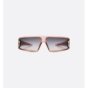 VeryDior M1U Transparent Pink Mask Sunglasses
