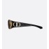 VeryDior S3I Transparent Brown Rectangular Sunglasses