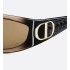 VeryDior S3I Transparent Brown Rectangular Sunglasses
