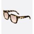 CDior S5I Brown and Honey Tortoiseshell-Effect Square Sunglasses
