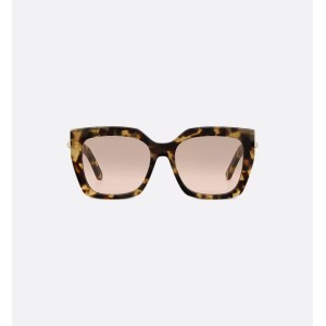 CDior S5I Brown and Honey Tortoiseshell-Effect Square Sunglasses