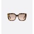 CDior S5I Brown and Honey Tortoiseshell-Effect Square Sunglasses
