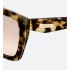 CDior S5I Brown and Honey Tortoiseshell-Effect Square Sunglasses