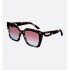 CDior S5I Transparent Burgundy and Blue Tortoiseshell-Effect Square Sunglasses