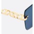CD Chain M1U Blue Square Sunglasses