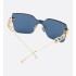 CD Chain M1U Blue Square Sunglasses