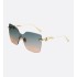 CD Chain M1U Gradient Turquoise-to-Amber Square Sunglasses