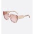 DiorSignature S14I Transparent Pink Square Sunglasses