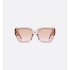 DiorSignature S14I Transparent Pink Square Sunglasses