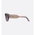 DiorSignature S15I Transparent Mink Gray Rectangular Sunglasses