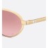 DiorCannage R1U Gradient Pink Oval Sunglasses