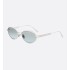 DiorCannage R1U Gradient Glacier Blue Oval Sunglasses