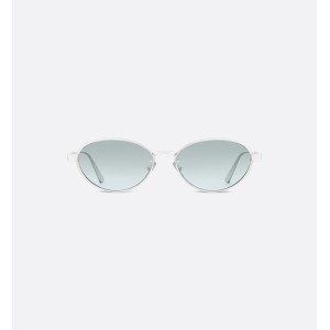 DiorCannage R1U Gradient Glacier Blue Oval Sunglasses