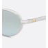 DiorCannage R1U Gradient Glacier Blue Oval Sunglasses