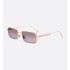 DiorCannage S2U Gradient Purple Rectangular Sunglasses