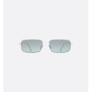 DiorCannage S2U Gradient Glacier Blue Rectangular Sunglasses