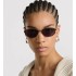 DiorCannage B1U Burgundy Oval Sunglasses