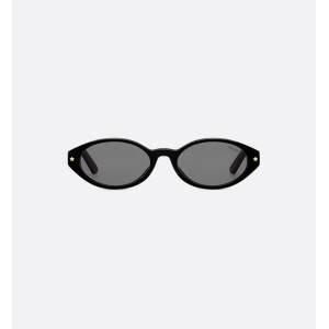 DiorPacific R1I Black Oval Sunglasses