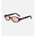 DiorPacific R1I Brown Tortoiseshell-Effect Oval Sunglasses