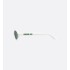 DiorPacific R1I White Oval Sunglasses