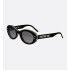 DiorPacific B4I Black Oval Sunglasses