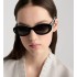 DiorPacific B4I Black Oval Sunglasses
