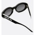 DiorPacific B4I Black Oval Sunglasses