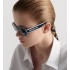 DiorPacific B4I Blue Oval Sunglasses
