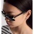 DiorButterfly S2I Black Rectangular Sunglasses