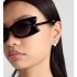 DiorButterfly S2I Black Rectangular Sunglasses