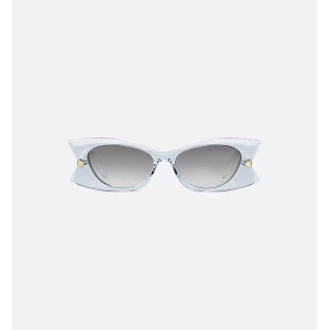 DiorButterfly S2I Transparent Blue Rectangular Sunglasses