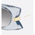 DiorButterfly S2I Transparent Blue Rectangular Sunglasses