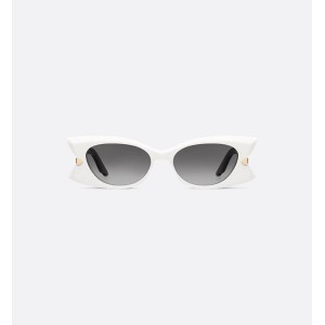 DiorButterfly S2I White Rectangular Sunglasses