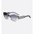 DiorSignature B1U Transparent Gradient Indigo Blue Butterfly Sunglasses