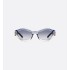 DiorSignature B1U Transparent Gradient Indigo Blue Butterfly Sunglasses