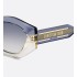 DiorSignature B1U Transparent Gradient Indigo Blue Butterfly Sunglasses