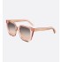 DiorMidnight S1I Transparent Pink Square Sunglasses