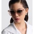 DiorMidnight S1I Transparent Pink Square Sunglasses