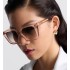 DiorMidnight S1I Transparent Pink Square Sunglasses