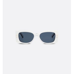 DiorPacific S1U White Rectangular Sunglasses