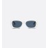 DiorPacific S1U White Rectangular Sunglasses