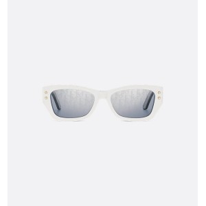 DiorPacific S2U White Rectangular Sunglasses